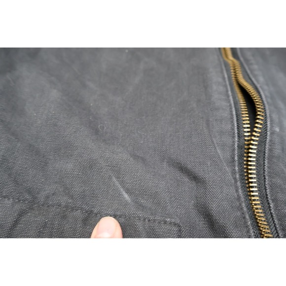 Carhartt Pike Jacket Mens Large Black Duck Canvas Rugged Utility Field Work VTG - Picture 3 of 16